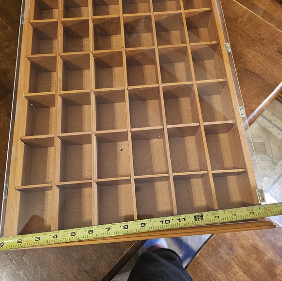 Vintage Hand Crafted Farmhouse Cabin Cottage Wooden 36 Cubby 16" x 20" - Picture 4 of 6